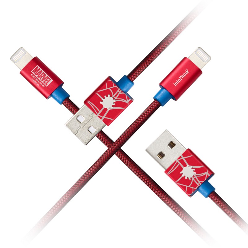 Infothink Marvel SPIDERMAN (iPhone/iPad) USB Fast Charging Cable